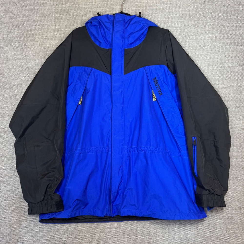 Marmot Vintage 90s Gore-Tex Shell Jacket XL Hooded Waterproof Winter Snow